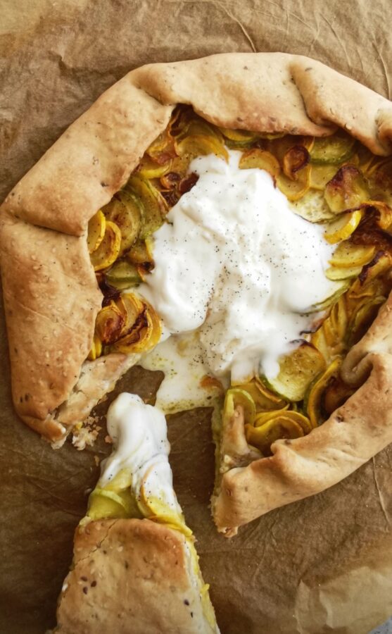 Tarte Rustique Sans Beurre La Courgette Et Stracchino Le Coconut